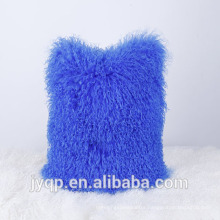2018 Wholesale Mongolian Lamb Fur Soft Wool Throw Pillow Case